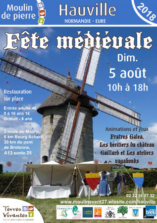 Fête médiévale le dimanche 5 août à Hauville
