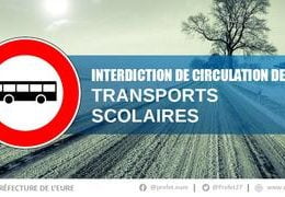 Les transports scolaires suspendus mercredi 30 janvier dans l’Eure