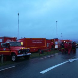 Exercice de crise aux Grandes carrières de Caumont le 2 février 2019