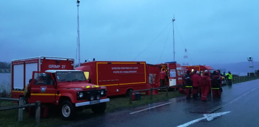 Exercice de crise aux Grandes carrières de Caumont le 2 février 2019