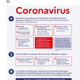 [CORONAVIRUS] Message de l’équipe éducative de l’école de Caumont à l’attention des parents d’élèves