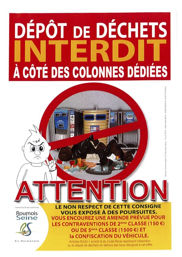 DEPOT DE DECHETS INTERDIT