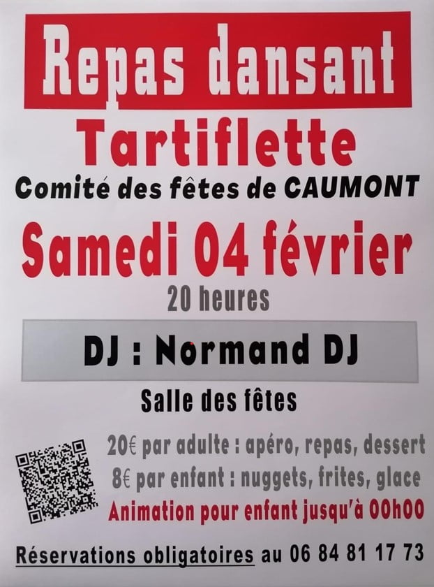 Affiche repas dansant