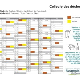 Calendrier des collectes des déchets 2024