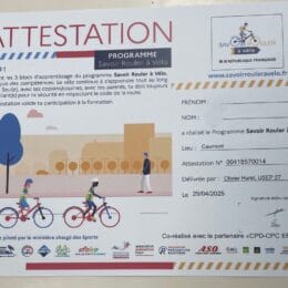 Les élèves de Mme Palvic ont suivi le programme “Savoir rouler à vélo”