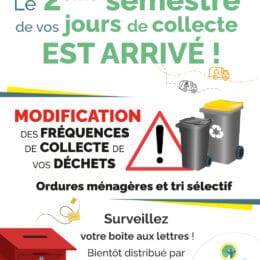 COLLECTE DES DECHETS : NOUVEAUTES A PARTIR DE JUILLET